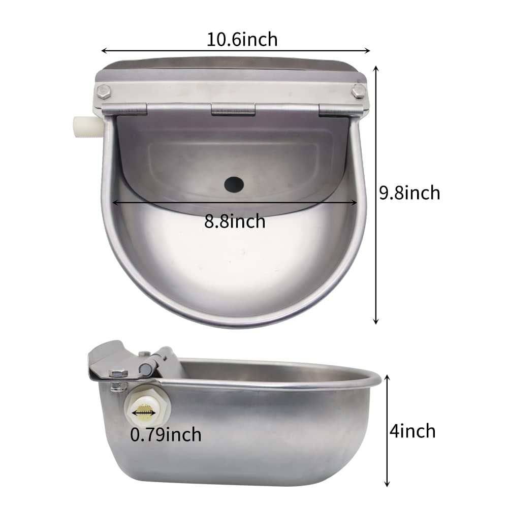 Lucky Farm smooth-edge-bowl minimizes injuries during refilling and feeding.