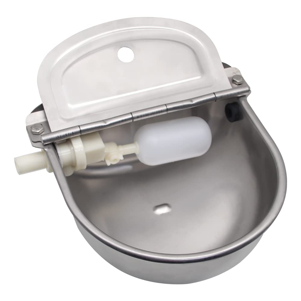 Lucky Farm stainless-steel-bowl-closeup displays rust-free durability for daily farm use.