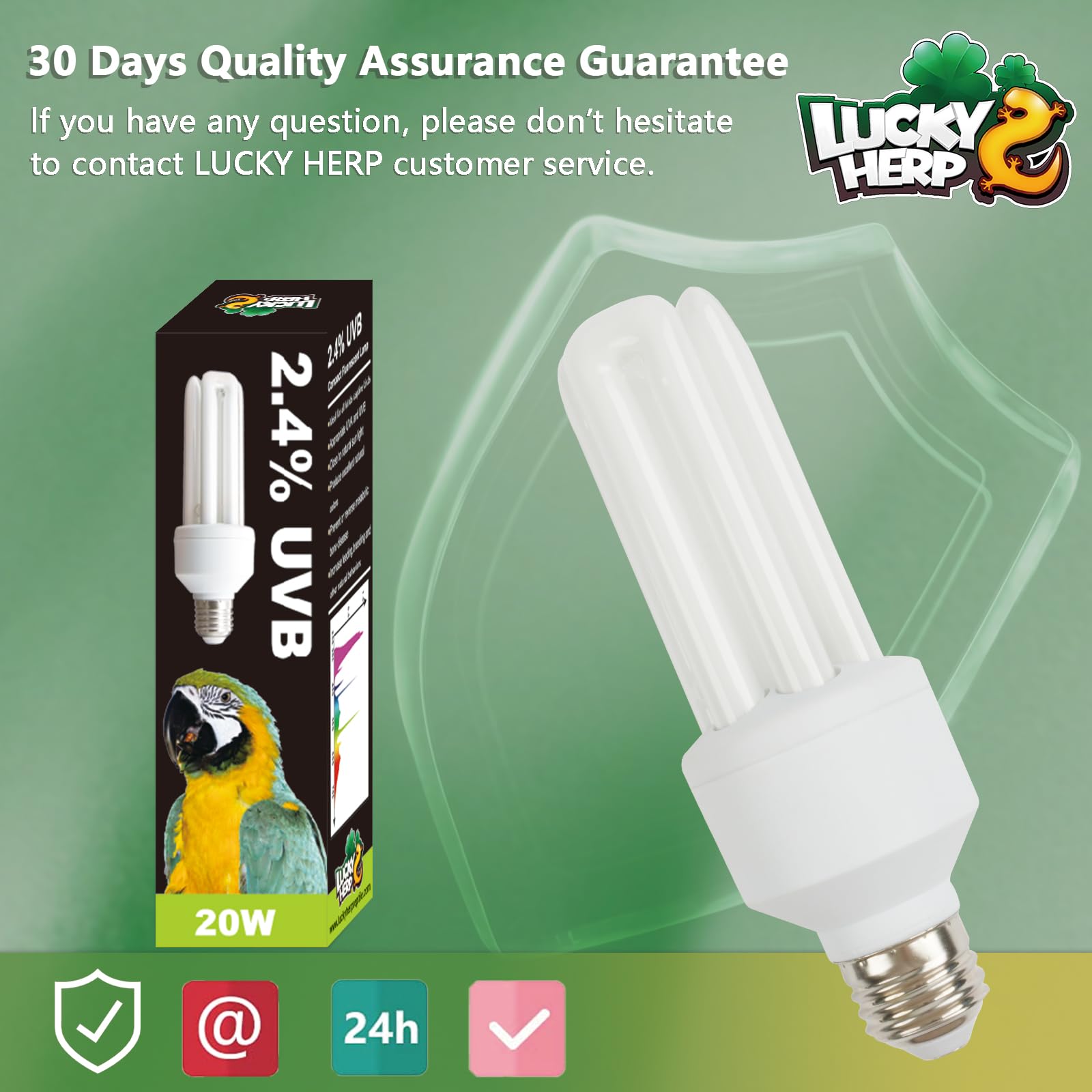 Lucky Herp 20W US-socket bulb ready for standard fixtures