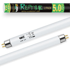 LUCKY HERP 2-pack T5 UVB-24W provides broad enclosure coverage for larger terrariums.