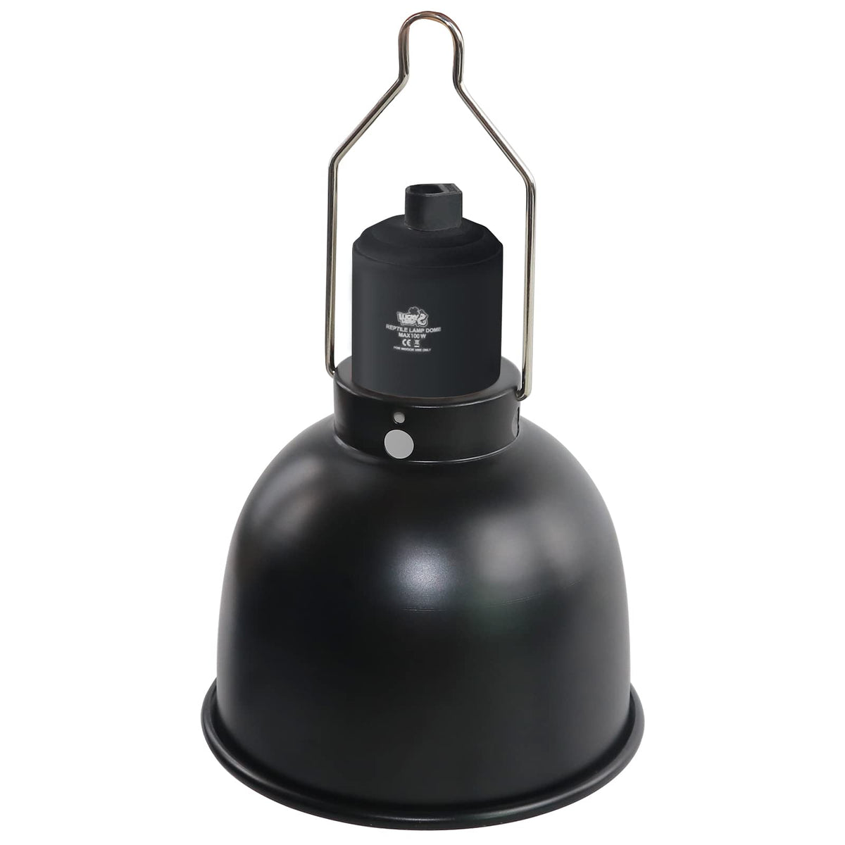 Lucky Herp aluminum 5.5-inch shallow dome fixture for easy install and reliable reptile lighting.