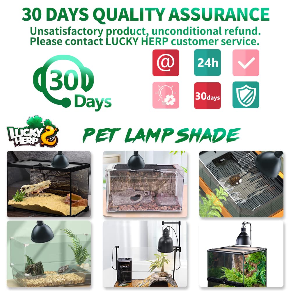 Lucky Herp durable reflector supports long-term use in reptile habitats.