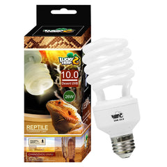 LUCKY HERP lámpara desértica UVB-26W para reptiles, apoya el metabolismo del calcio.