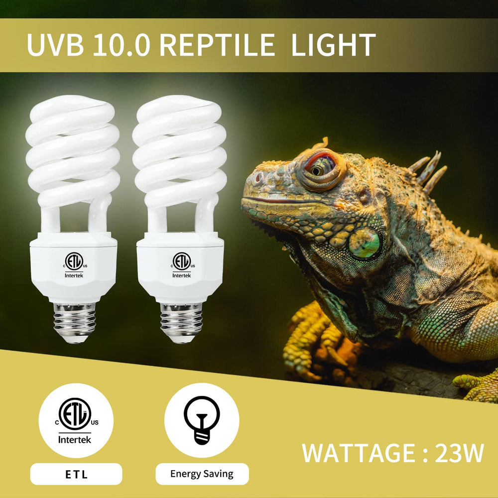 LUCKY HERP glass-tube UVB technology provides stable output for reliable terrarium lighting.