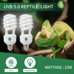 LUCKY HERP long-life bulb for two terrariums in a single package.