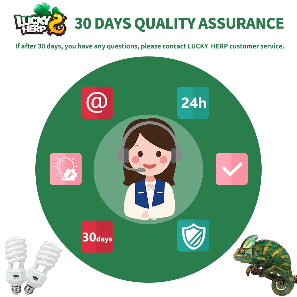 LUCKY HERP 30-day quality guarantee offers replacement support.