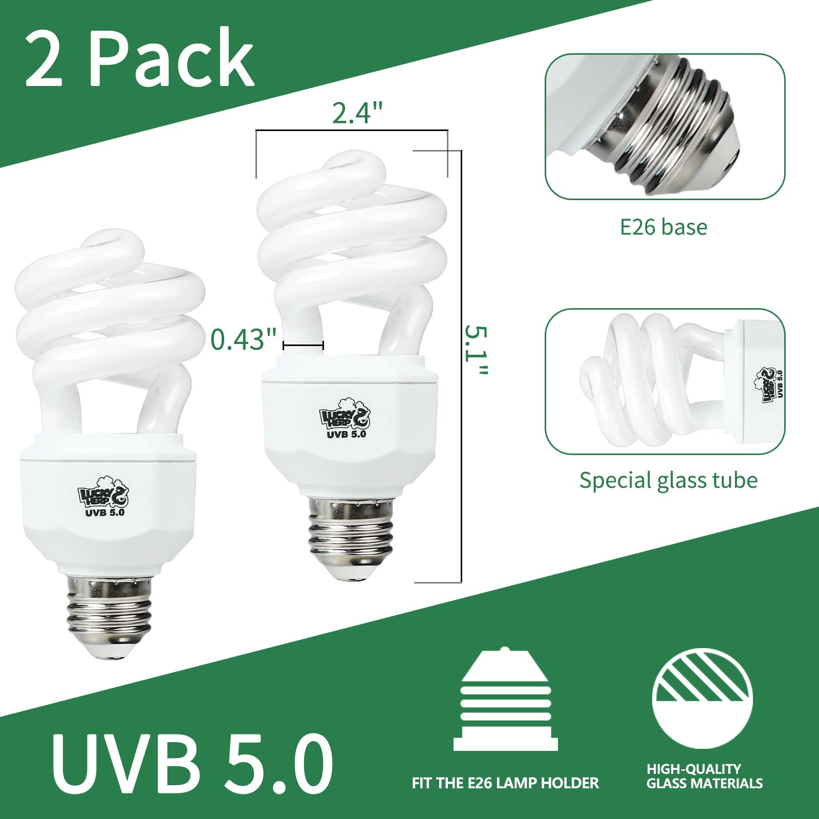 LUCKY HERP uvb-15w-bulb-in-lamp demonstrates compact, standard-socket compatibility