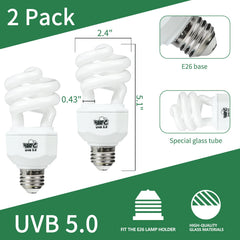 LUCKY HERP uvb-15w-bulb-in-lamp demonstrates compact, standard-socket compatibility