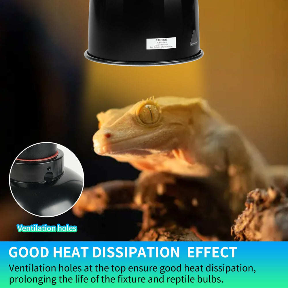 Lucky Herp top ventilation holes highlight efficient cooling and heat dissipation.