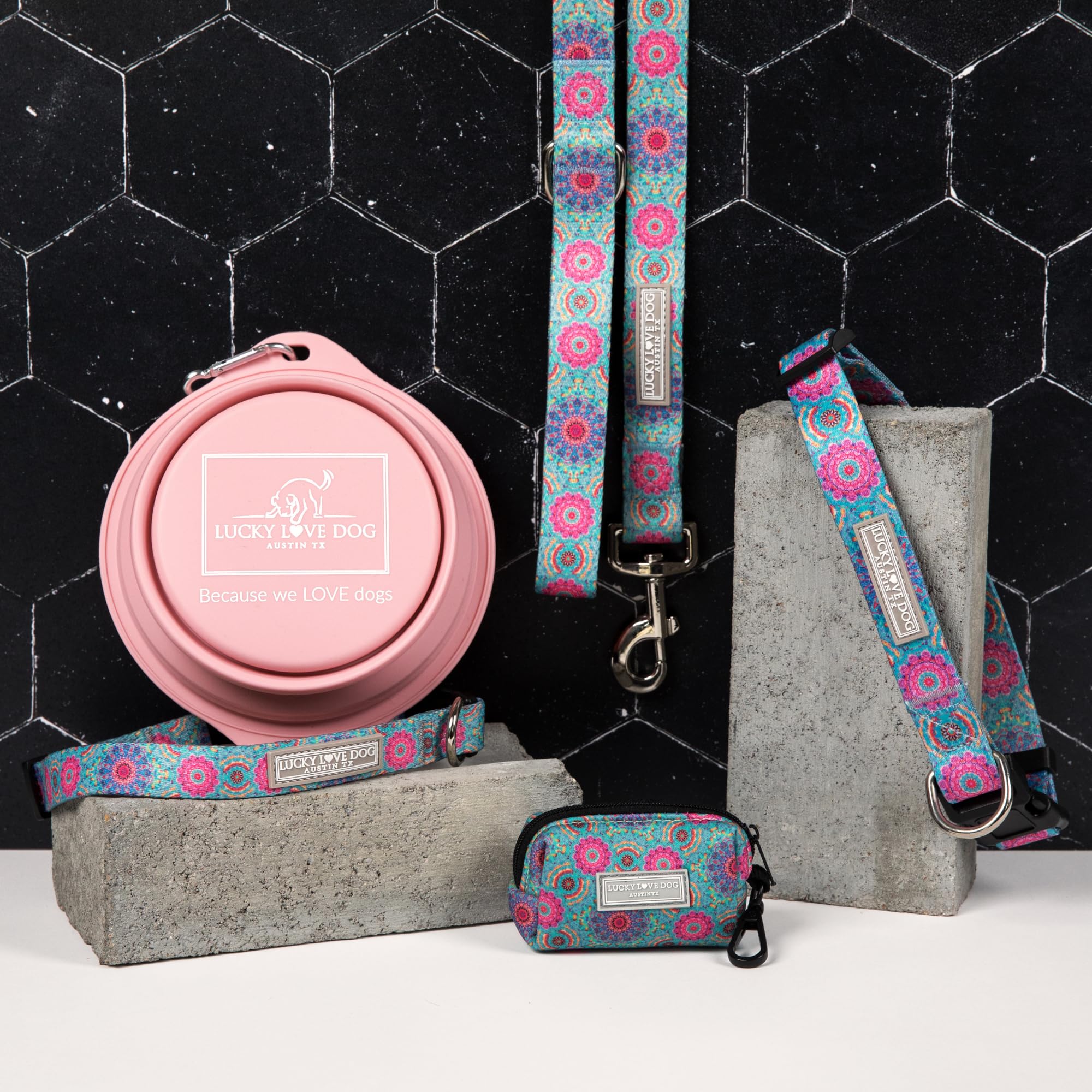 Lucky Love Dog supports shelters; a portion of purchase aids dogs in need
