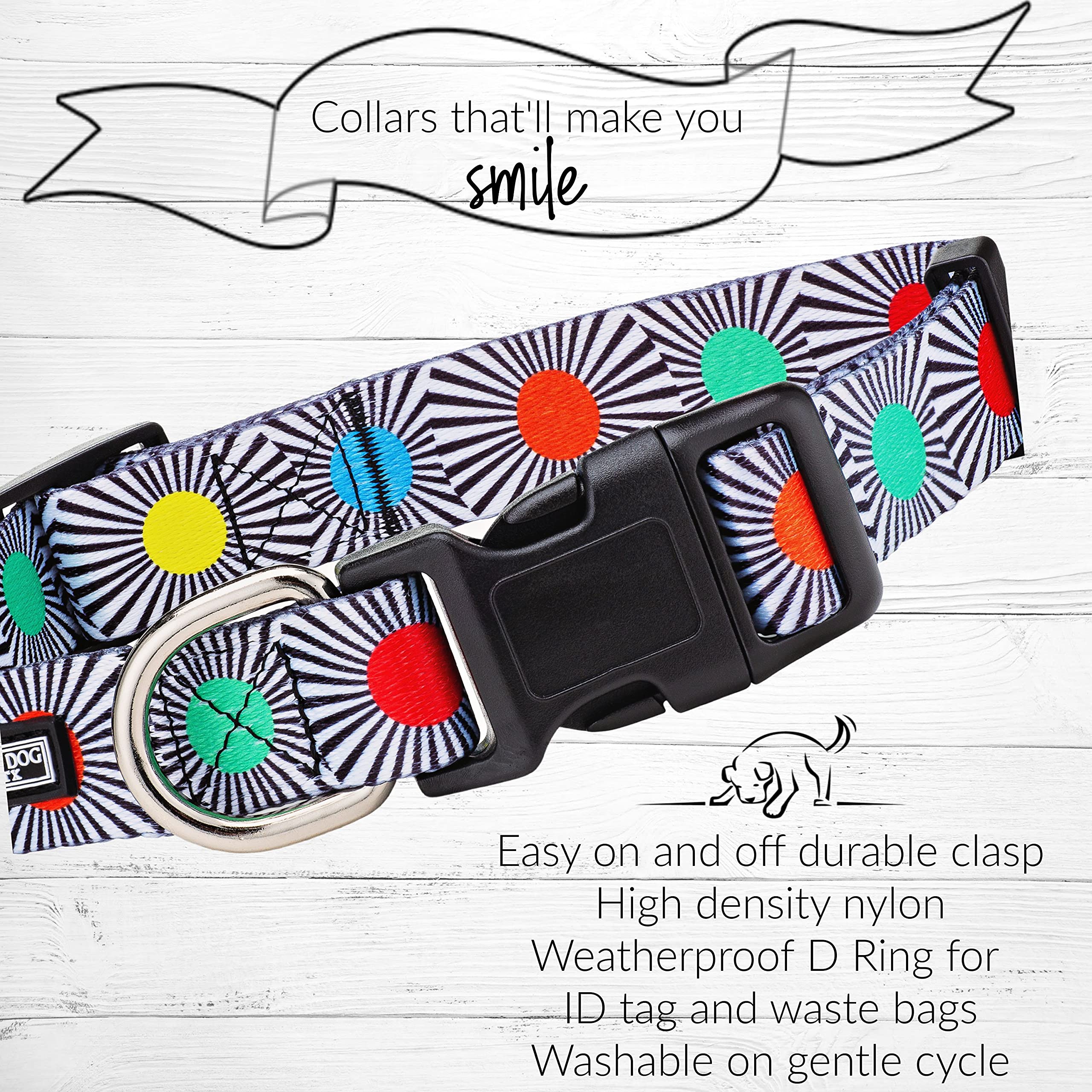 Lucky Love Dog easy-click buckle closeup aids quick on/off during busy mornings.