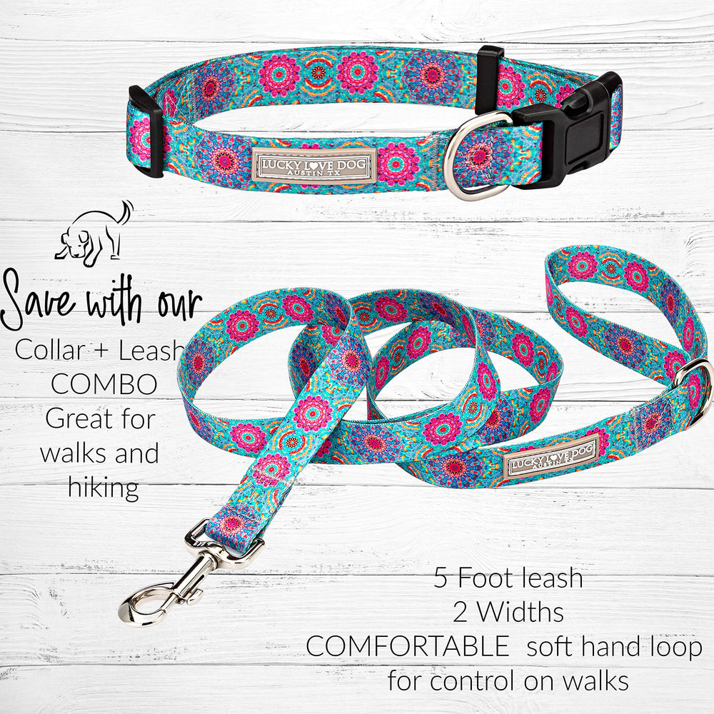 Lucky Love Dog easy-click buckle for quick on-off during outings.