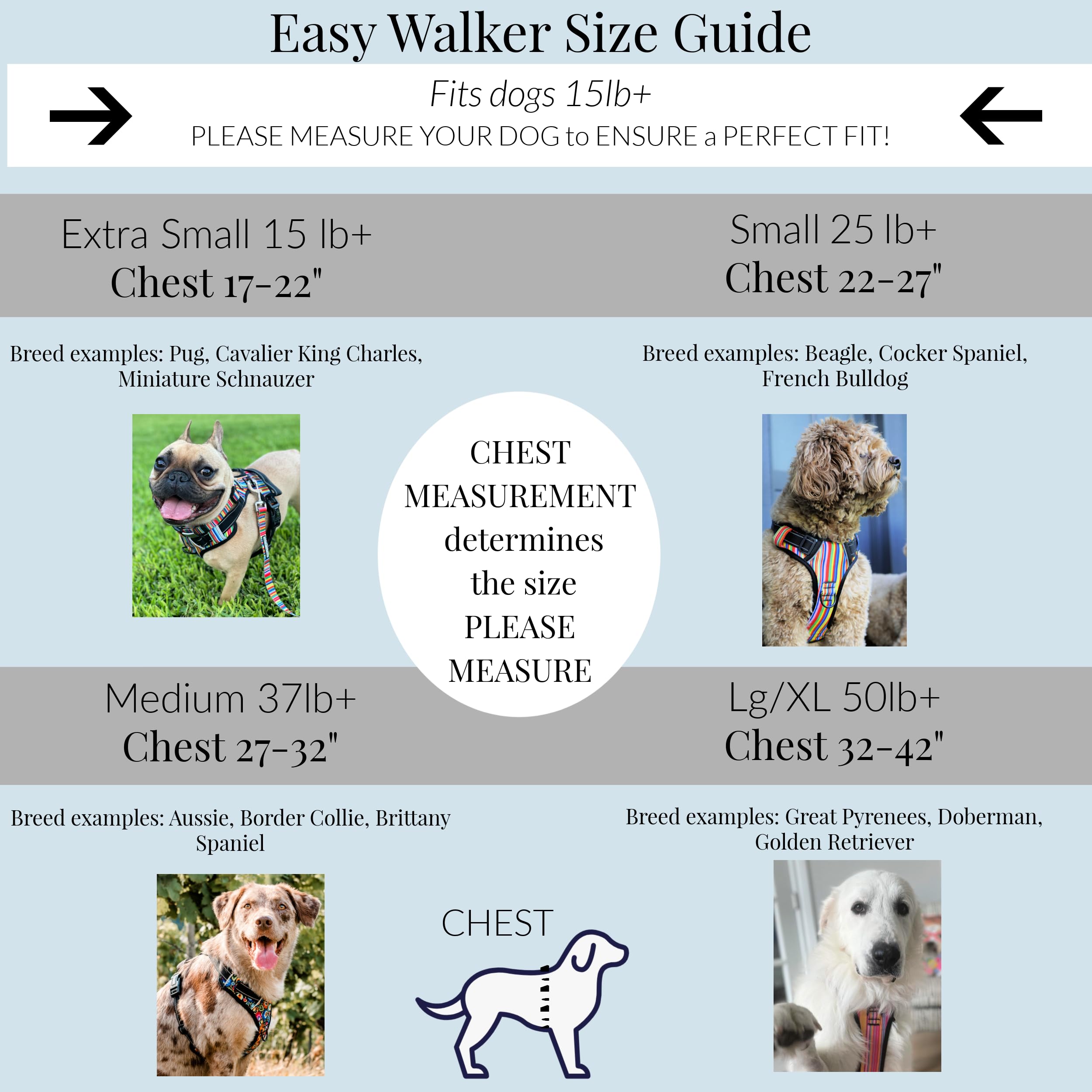 Lucky Love Dog Easy Walker back attachment offering versatile leash options