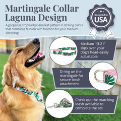 Lucky Love Dog martingale collar adjustable fit – customizable sizing for comfort on every walk.