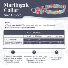 Lucky Love Dog Martingale Collar Caroline in use during a walk for control.