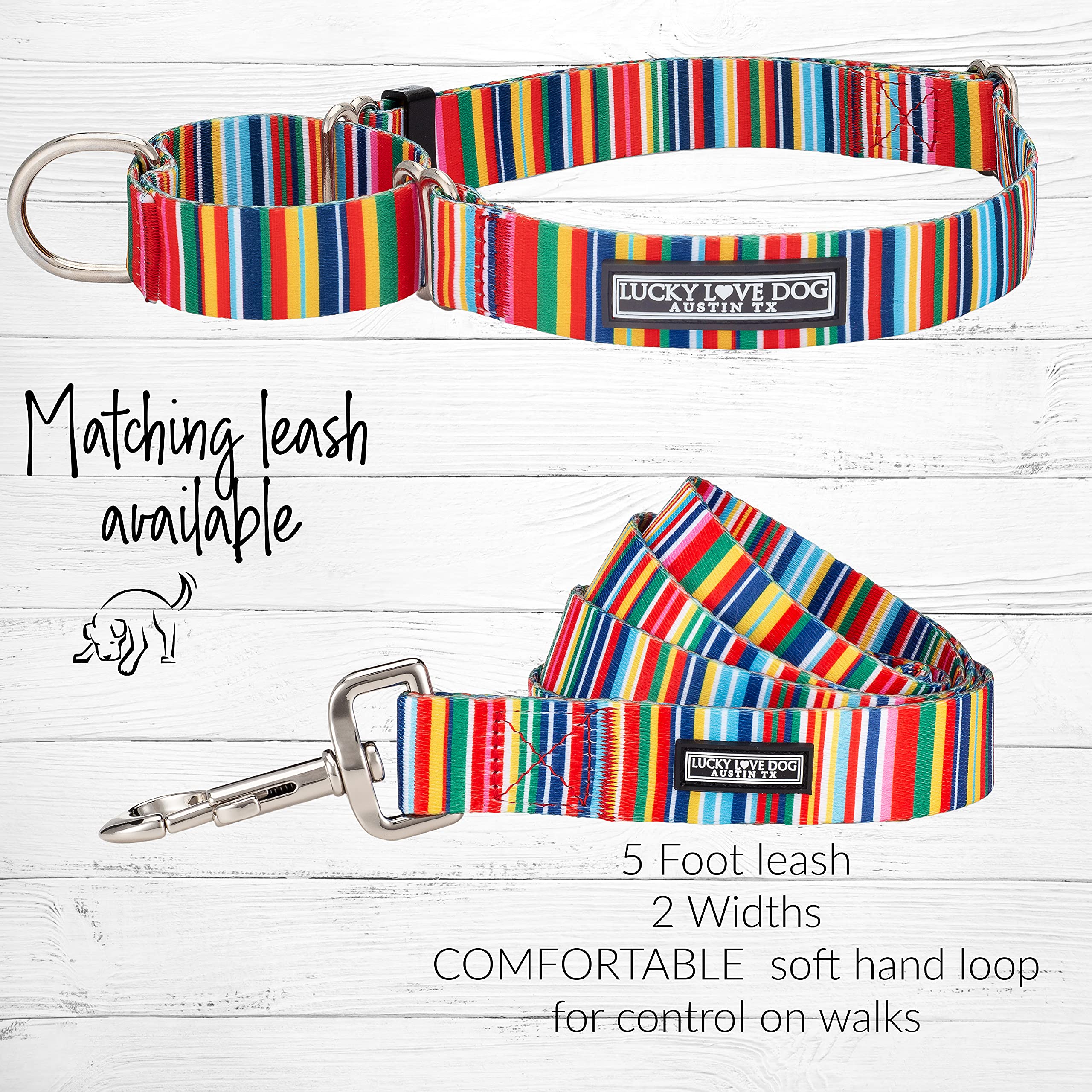 Lucky Love Dog martingale collar training session emphasizes gentle control and durability