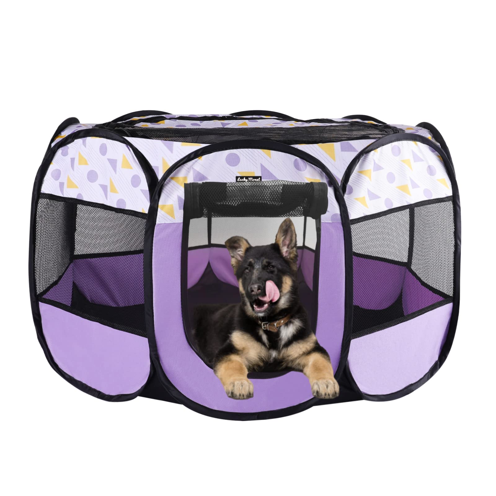 Lucky Monet indoor-outdoor-pet-playpen versatile for home and yard