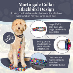 Lucky Love Dog martingale collar no-slip buckle keeps dogs steady on walks