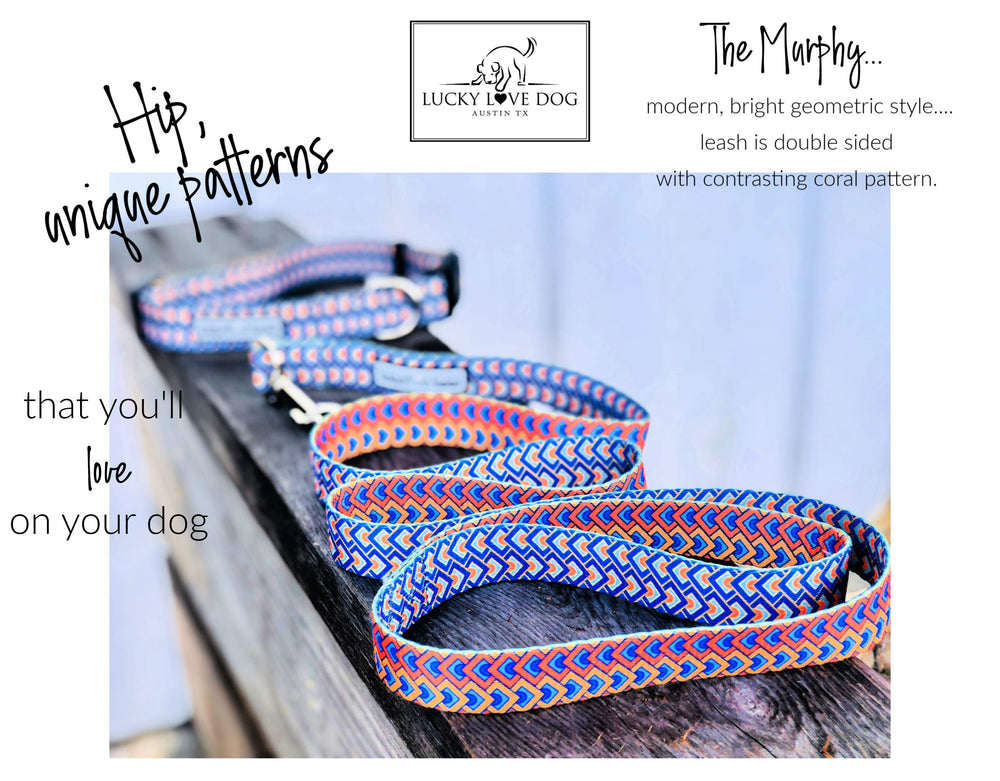 Lucky Love Dog soft webbing martingale collar offers gentle control and comfort