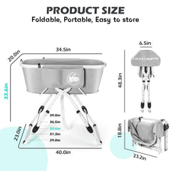 LUCKY MUFFIN portable pet washing station on deck with non-slip base