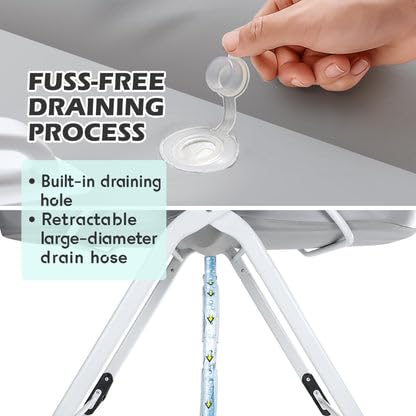 LUCKY MUFFIN retractable drain hose for mess-free cleanup