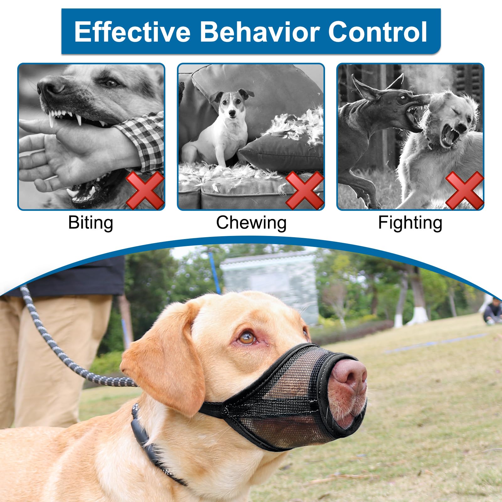 LUCKYPAW bozal para paseos y entrenamiento, ayuda a concentrarse.