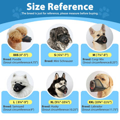 LUCKYPAW Muzzle Set Sizes Range helps you cover multiple dogs with one purchase