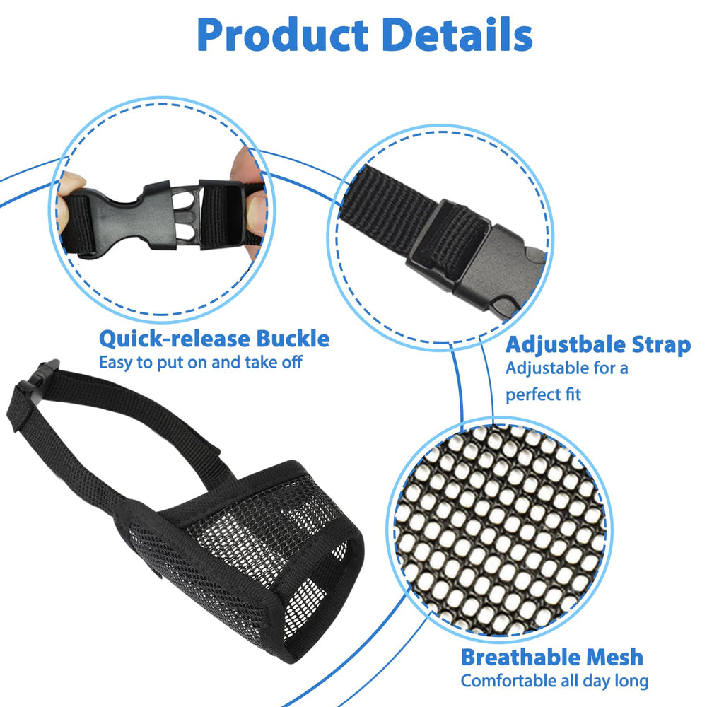 LUCKYPAW packaging with size guidance for selecting the right muzzle