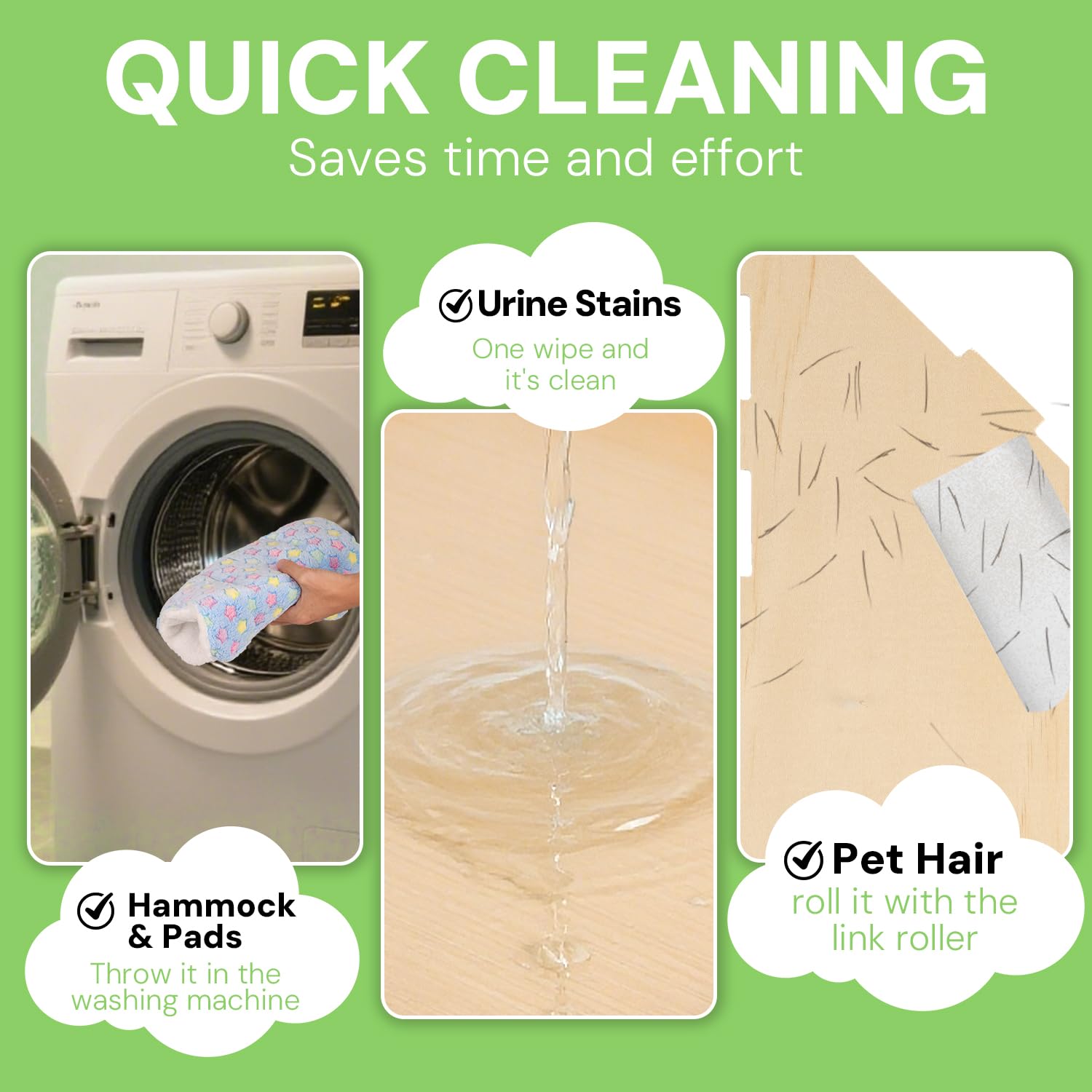 LUCKYBOPAN guinea pig hideout detachable layers simplify cleaning