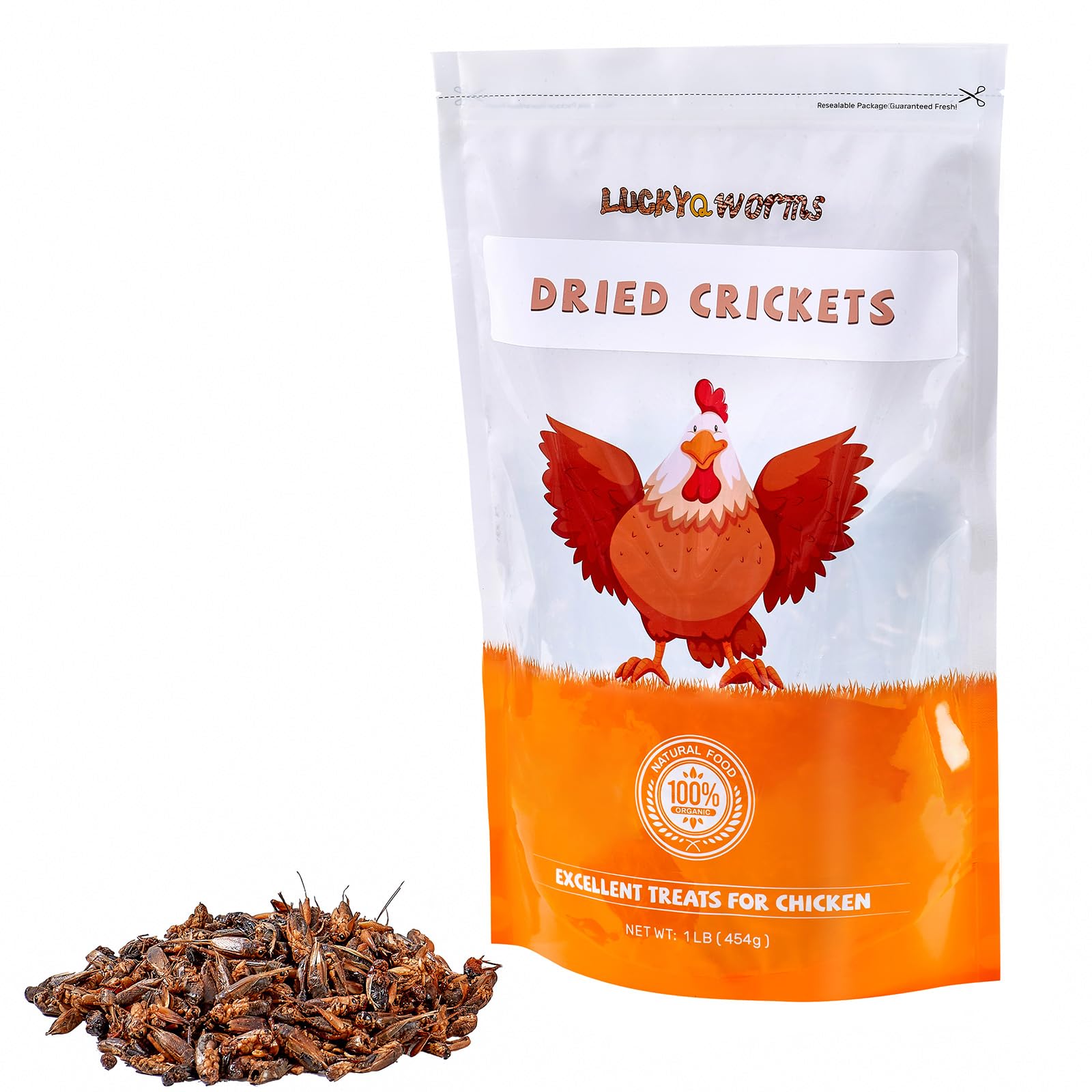 LuckyQworms dried crickets birds feeding for protein-rich snack