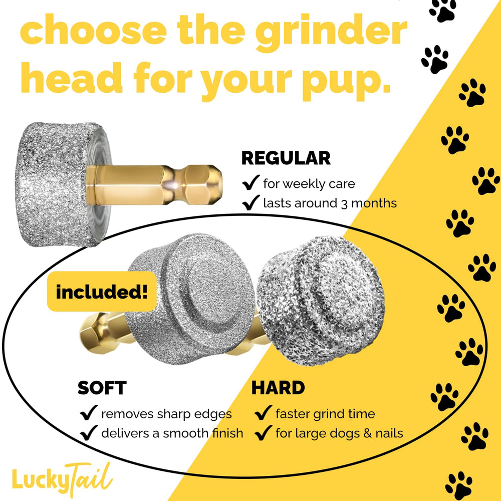 LuckyTail soft head for precise smoothing removes sharp edges after trimming
