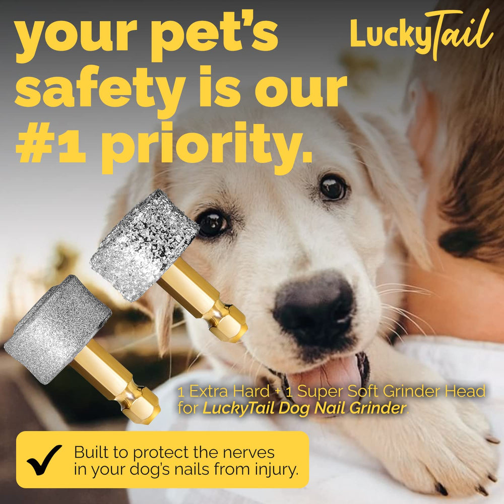 LuckyTail replacement heads two-pack for versatile care across small and large dogs