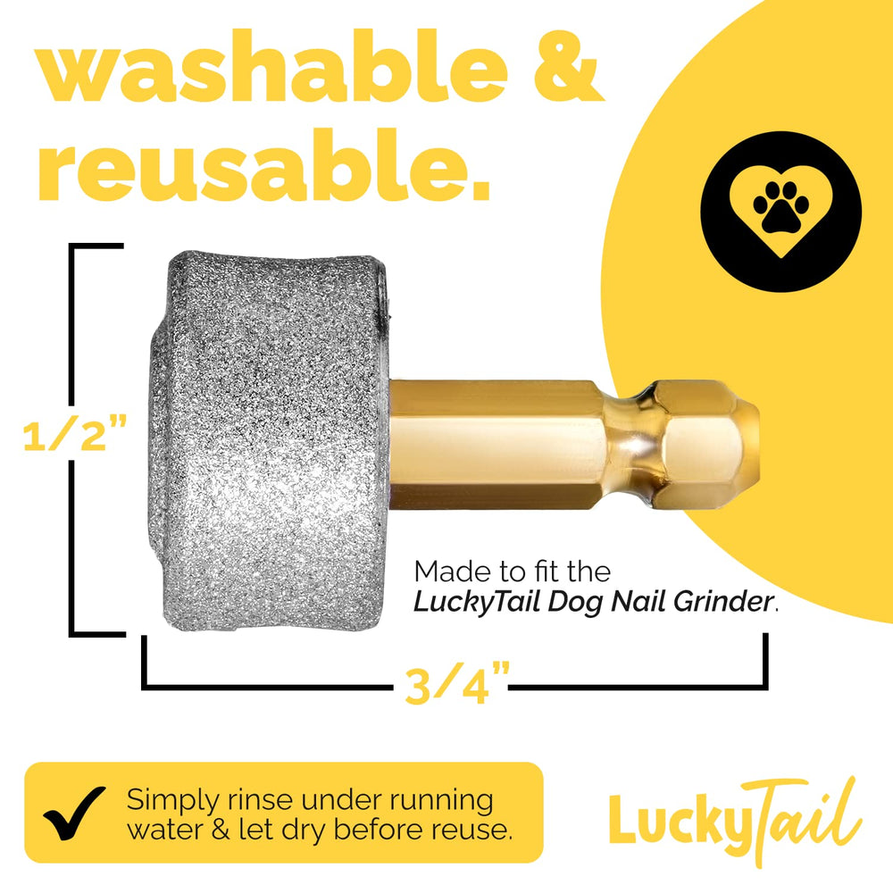 LuckyTail washable heads stay clean between uses for safer home grooming