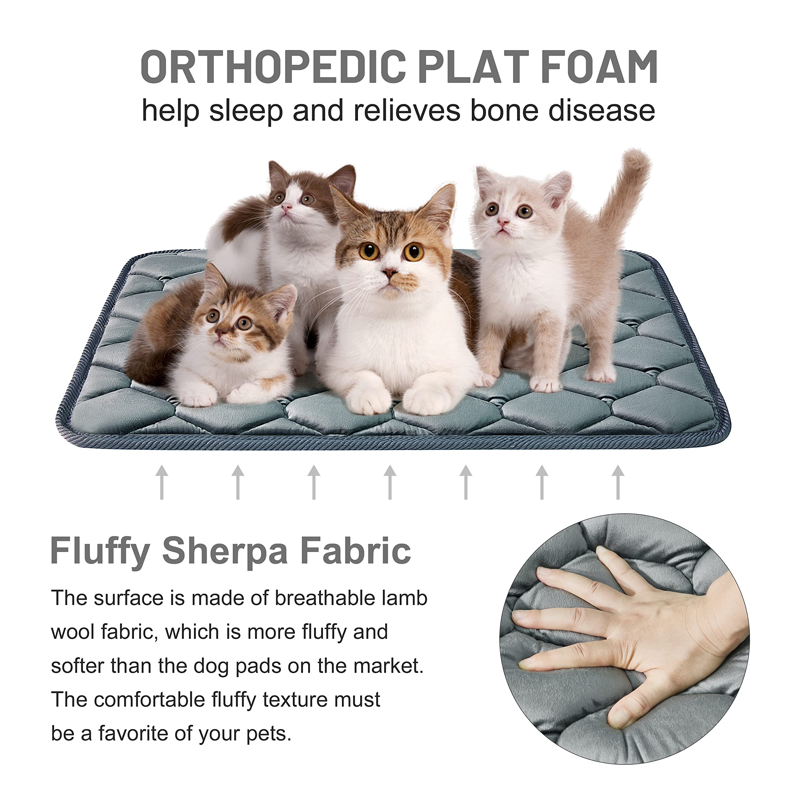 Luckyvo washable dog bed pad is easy to clean after play.