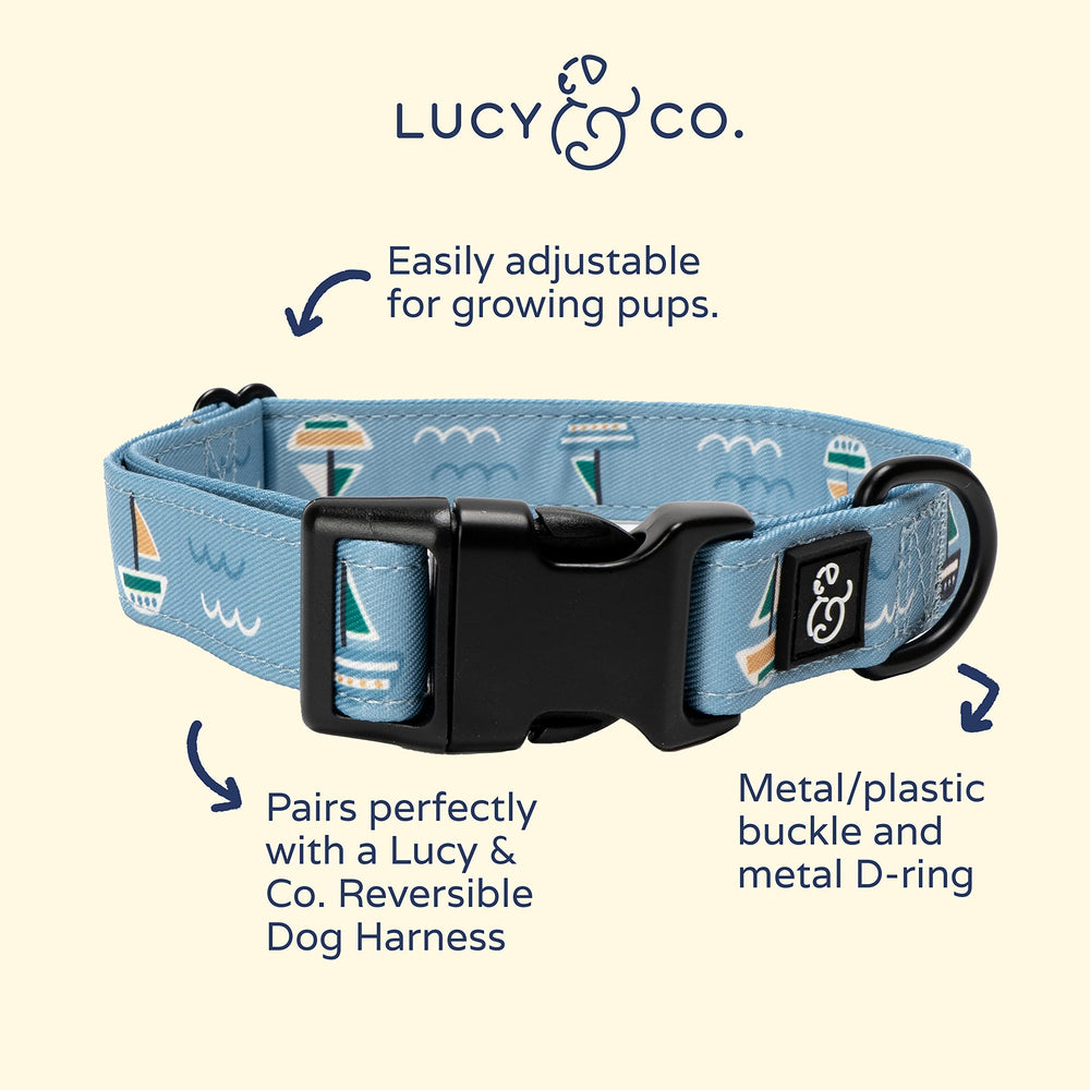 Close-up of Lucy & Co. Set Sail buckle for secure adjustable fit.
