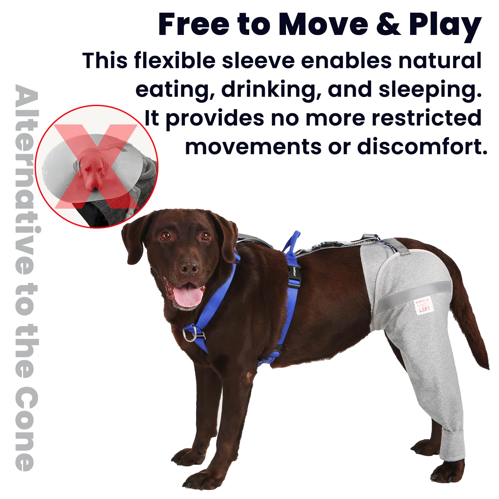 LufeLux recovery set includes leg sleeve and connect-belt for easy setup.