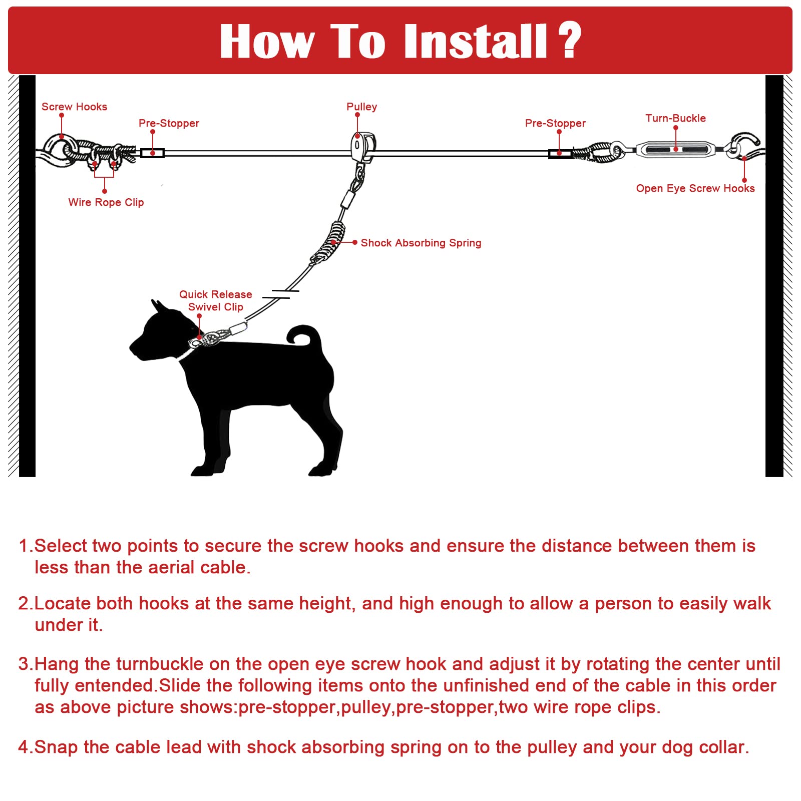 LUFFWELL backyard-dog-running-scene showcases spacious roaming and supervised play outdoors.
