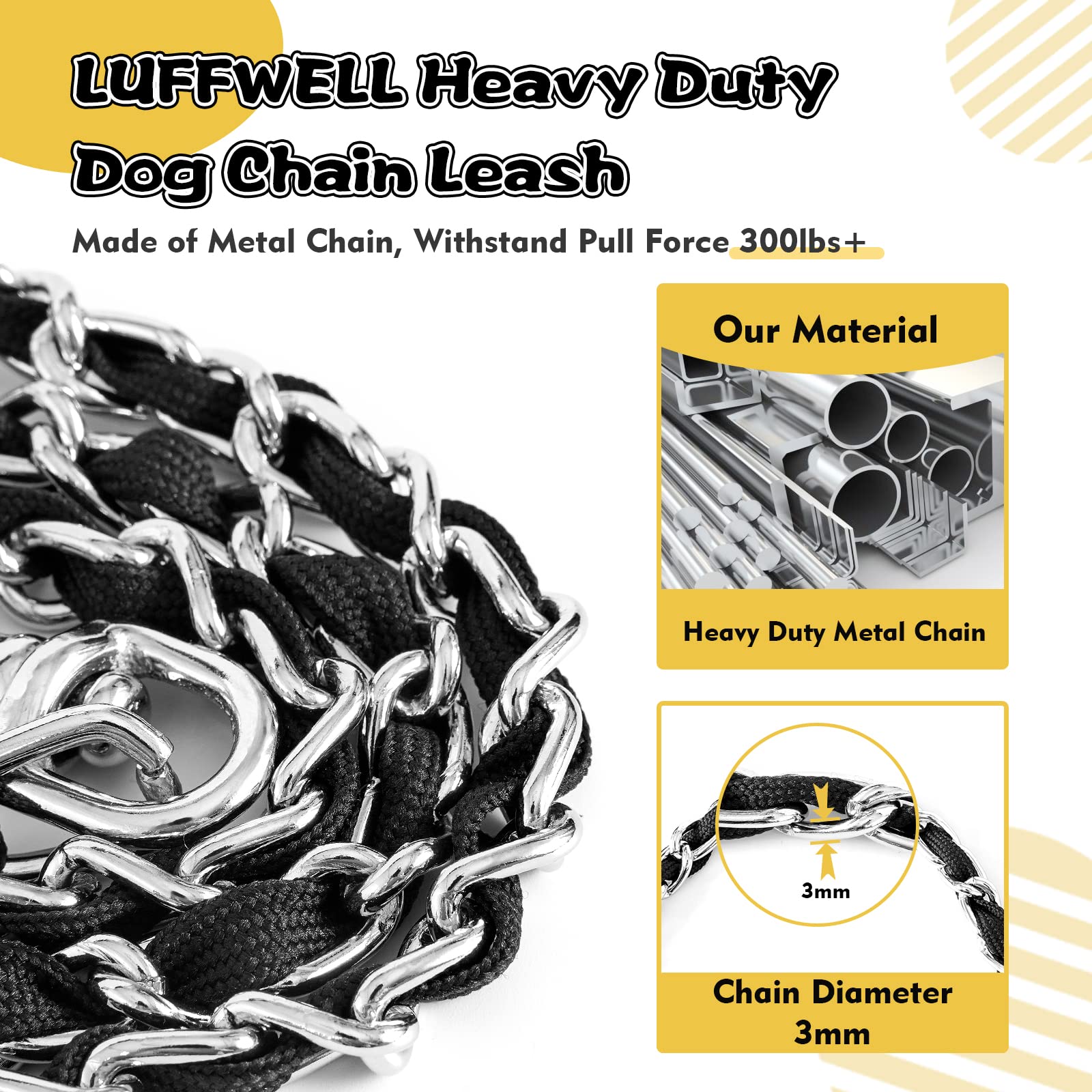 LUFFWELL gancho con rosca de anillo soldado para durabilidad