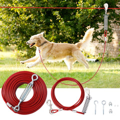 LUFFWELL dog runner main cable for durable yard use and safety