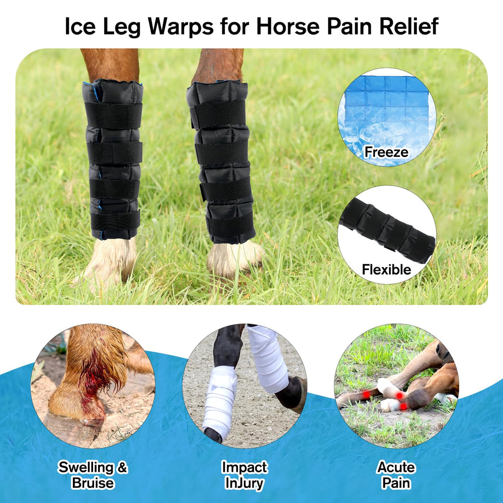LUFFWELL 17x16 inch leg wrap covers most horse legs