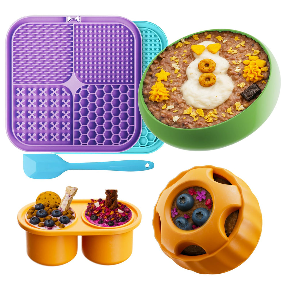 LUKITO lick mat textured surface for enrichment and longer meals