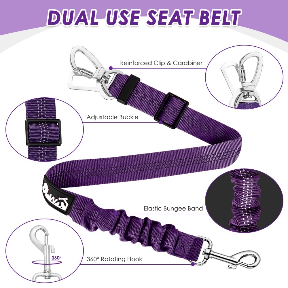Lukovee latch-bar compatibility clip secures the belt in most cars.