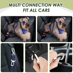 Lukovee dog seatbelt breathable mesh chest vest provides comfortable fit on long trips
