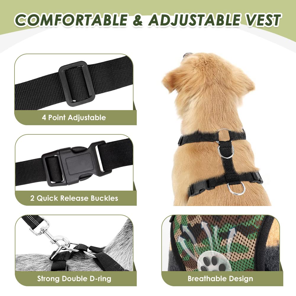 Lukovee elastic nylon seat belt provides flexible movement while keeping your dog secure.