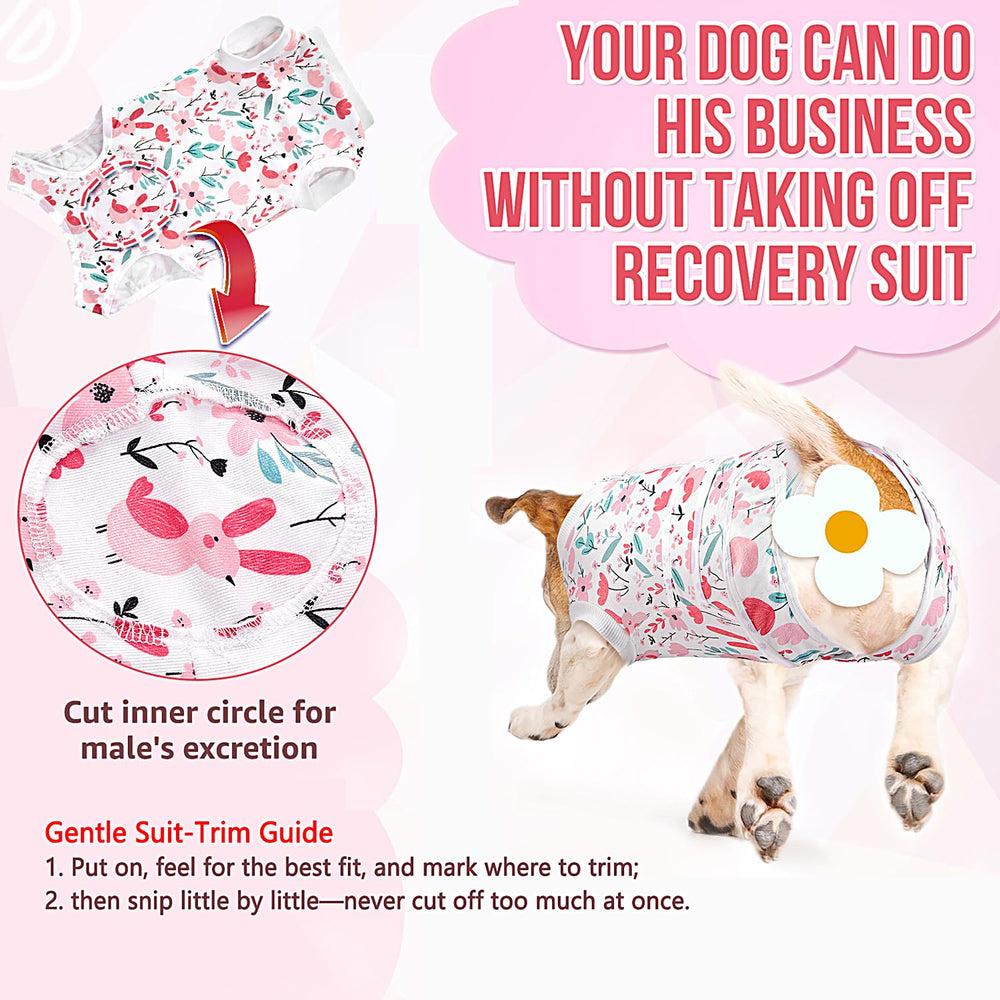 Lukovee Recovery Suit dog bathroom-access enables potty breaks without removal.