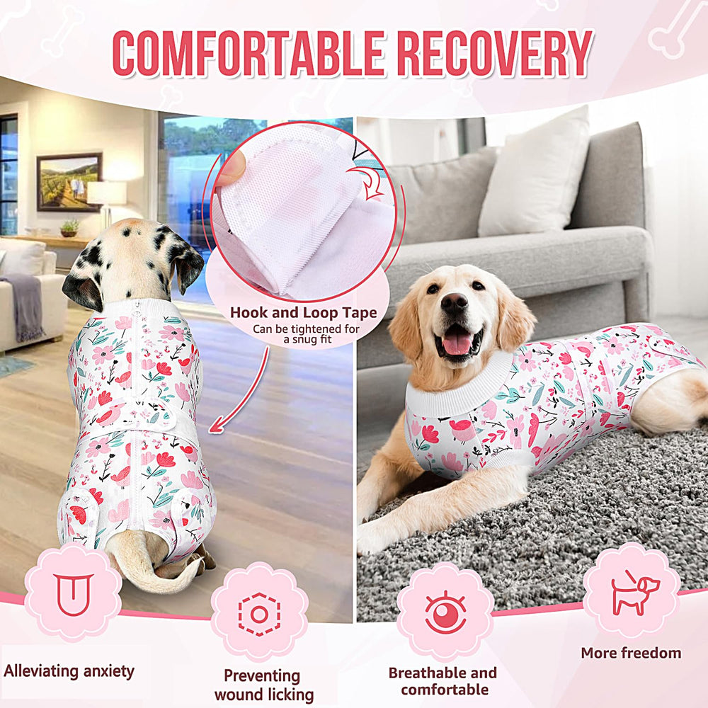 Lukovee Recovery Suit dog licking-prevention supports wound protection during healing.