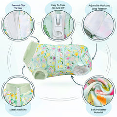 Lukovee dog recovery suit unisex design supports quick bathroom access during recovery
