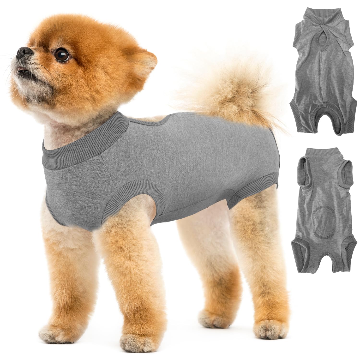Lukovee Recovery Suit for Dogs suggests easy-care material for daily wear.