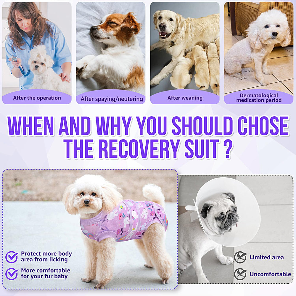 Lukovee Recovery Suit soft polyester fabric keeps your dog comfortable.