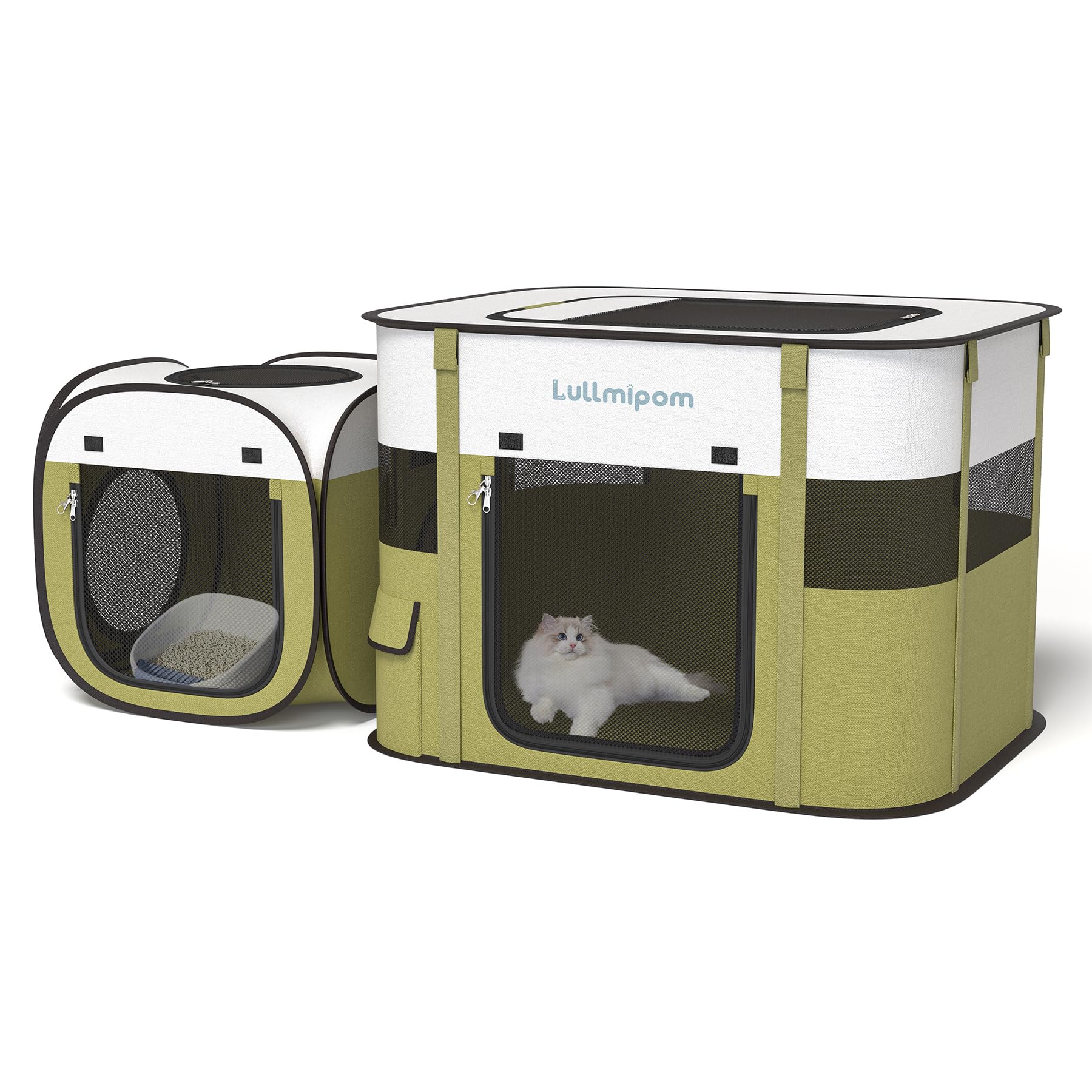 Lullmipom playpen tent outdoor use enables leash-free park play